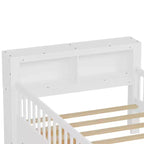 Letto a piattaforma in legno per bambini, una piazza, con 2 cassetti portaoggetti e sponde di protezione su entrambi i lati