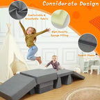 8 divani modulari per bambini, divano da terra per bambini e bambine, divano letto convertibile con fodera lavabile in lavatrice, divano multifunzionale per il gioco