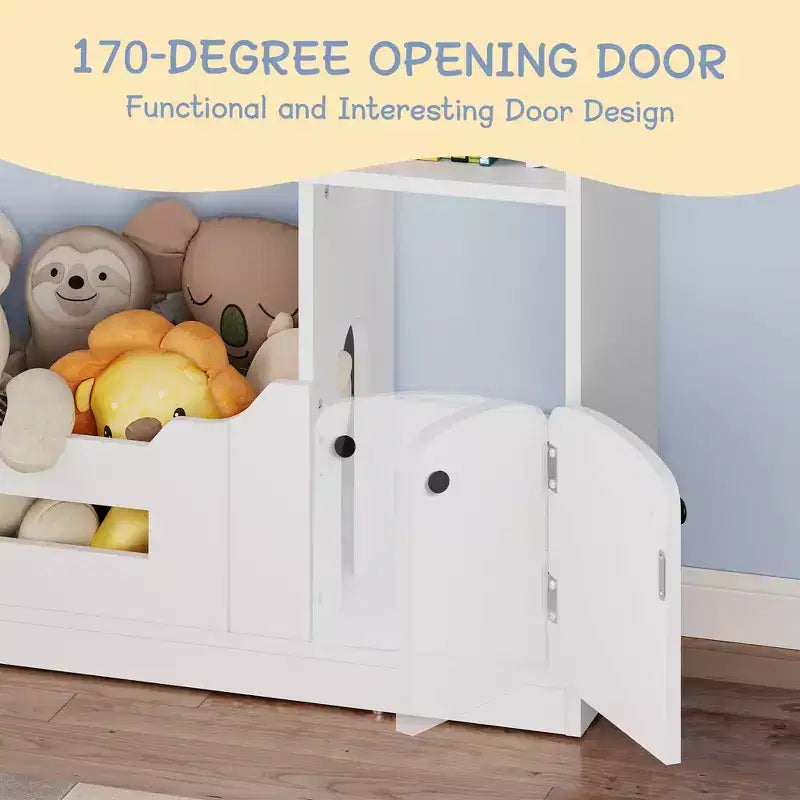 Libreria per bambini con luce, libreria a forma di casa delle bambole con sensore di movimento