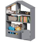 Libreria per bambini con luce, libreria a forma di casa delle bambole con sensore di movimento