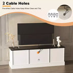 Mobile TV in stile rustico con armadietto contenitore, moderno mobile console con venature del legno effetto rustico, adatto per soggiorni e uffici domestici.