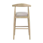 Sgabelli da bar imbottiti Christopher Knight Home Nyra in legno di gomma in stile Mid-Century Modern (set da 2)
