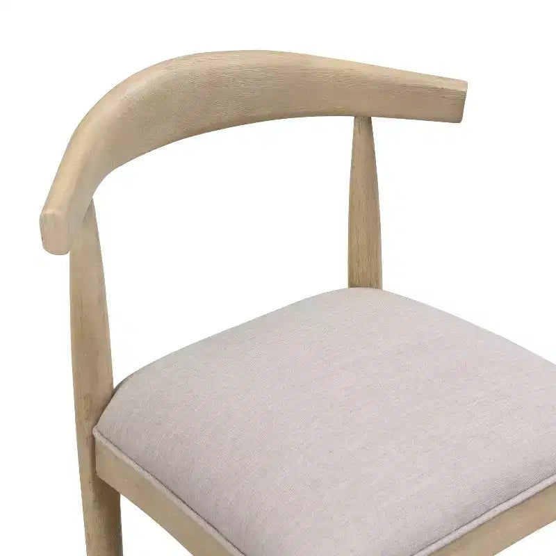 Sgabelli da bar imbottiti Christopher Knight Home Nyra in legno di gomma in stile Mid-Century Modern (set da 2)