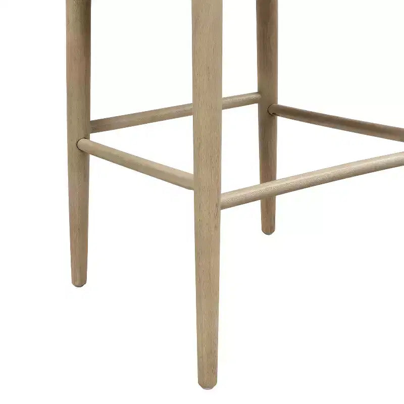 Sgabelli da bar imbottiti Christopher Knight Home Nyra in legno di gomma in stile Mid-Century Modern (set da 2)