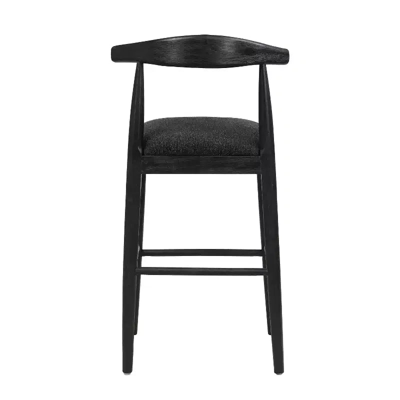 Sgabelli da bar imbottiti Christopher Knight Home Nyra in legno di gomma in stile Mid-Century Modern (set da 2)