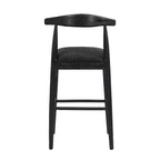 Sgabelli da bar imbottiti Christopher Knight Home Nyra in legno di gomma in stile Mid-Century Modern (set da 2)