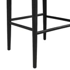Sgabelli da bar imbottiti Christopher Knight Home Nyra in legno di gomma in stile Mid-Century Modern (set da 2)