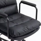 Sedia da ufficio MAYEERTY Mid-Back - in pelle PU, ergonomica, braccioli imbottiti, reclinabile a 40 gradi, girevole con rotelle