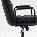 Sedia da ufficio MAYEERTY Mid-Back - in pelle PU, ergonomica, braccioli imbottiti, reclinabile a 40 gradi, girevole con rotelle