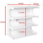 Libreria da pavimento a 4 ripiani in stile Mid-Century, scaffale aperto rustico e organizer per soggiorno, camera da letto o ufficio