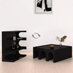 Libreria da pavimento a 4 ripiani in stile Mid-Century, scaffale aperto rustico e organizer per soggiorno, camera da letto o ufficio