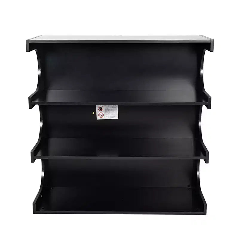 Libreria da pavimento a 4 ripiani in stile Mid-Century, scaffale aperto rustico e organizer per soggiorno, camera da letto o ufficio