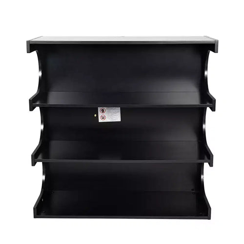 Libreria da pavimento a 4 ripiani in stile Mid-Century, scaffale aperto rustico e organizer per soggiorno, camera da letto o ufficio