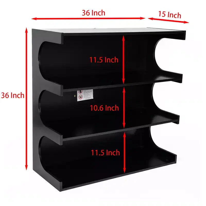 Libreria da pavimento a 4 ripiani in stile Mid-Century, scaffale aperto rustico e organizer per soggiorno, camera da letto o ufficio