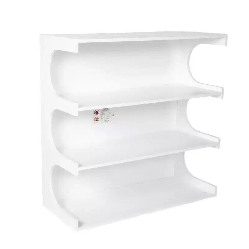 Libreria da pavimento a 4 ripiani in stile Mid-Century, scaffale aperto rustico e organizer per soggiorno, camera da letto o ufficio
