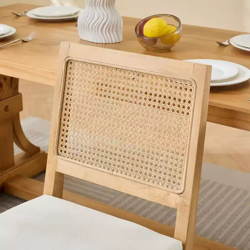 MAYEERTY Sedie da pranzo decorazione francese - Stile Luigi, schienale quadrato, struttura in legno massello intagliato, set da 2