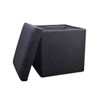 Poggiapiedi contenitore cubo Bouclé da 12