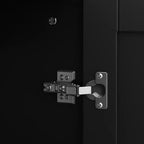 Mobile retrò a 4 ante con rattan sintetico, elegante contenitore per soggiorno, sala da pranzo o camera da letto