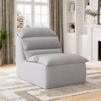 Bean Bag Chair, Lazy Floor Couch with High-Resilience Foam, Non-Slip Base, Beanbag Chairs for Adults, Fireside Chair for Reading Gaming Living Room
