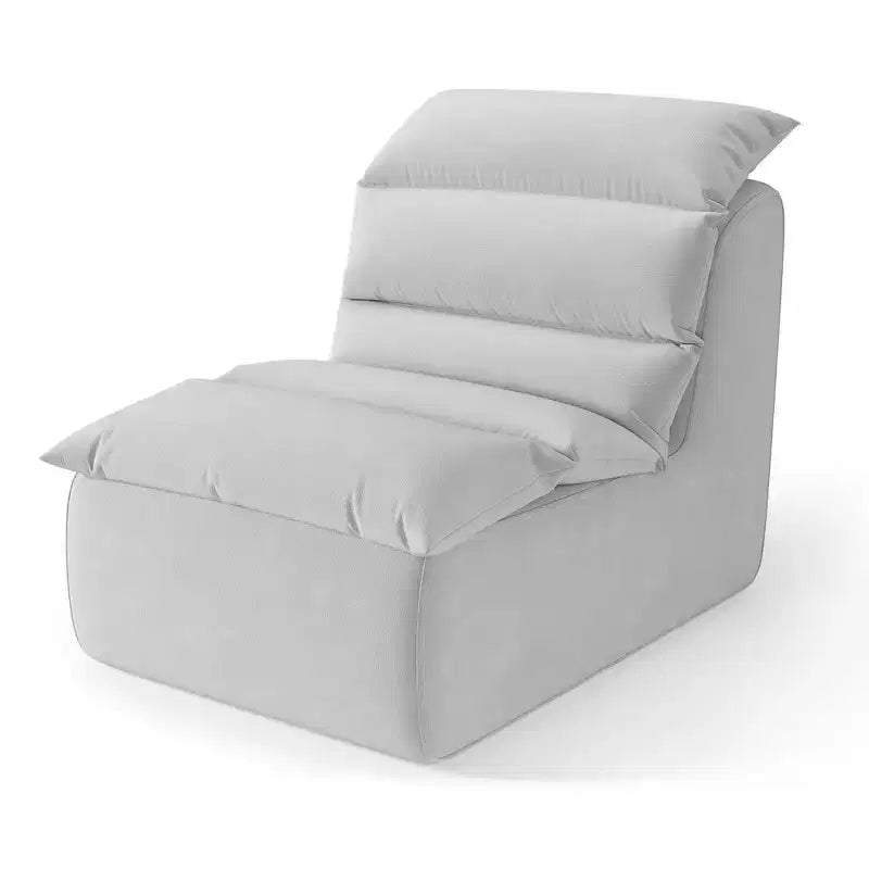 Poltrona a Sacco, Divano da Terra con Schiuma ad Alta Resilienza, Base Antiscivolo, Poltrone Pouf per Adulti, Sedia Camino per Lettura Gaming Soggiorno