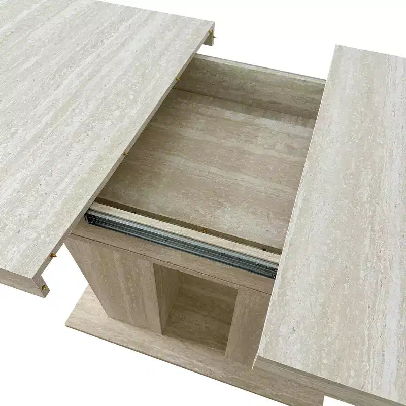 GDFStudio Hugo Tavolo da Pranzo Rettangolare Estensibile Rustico 78.74W