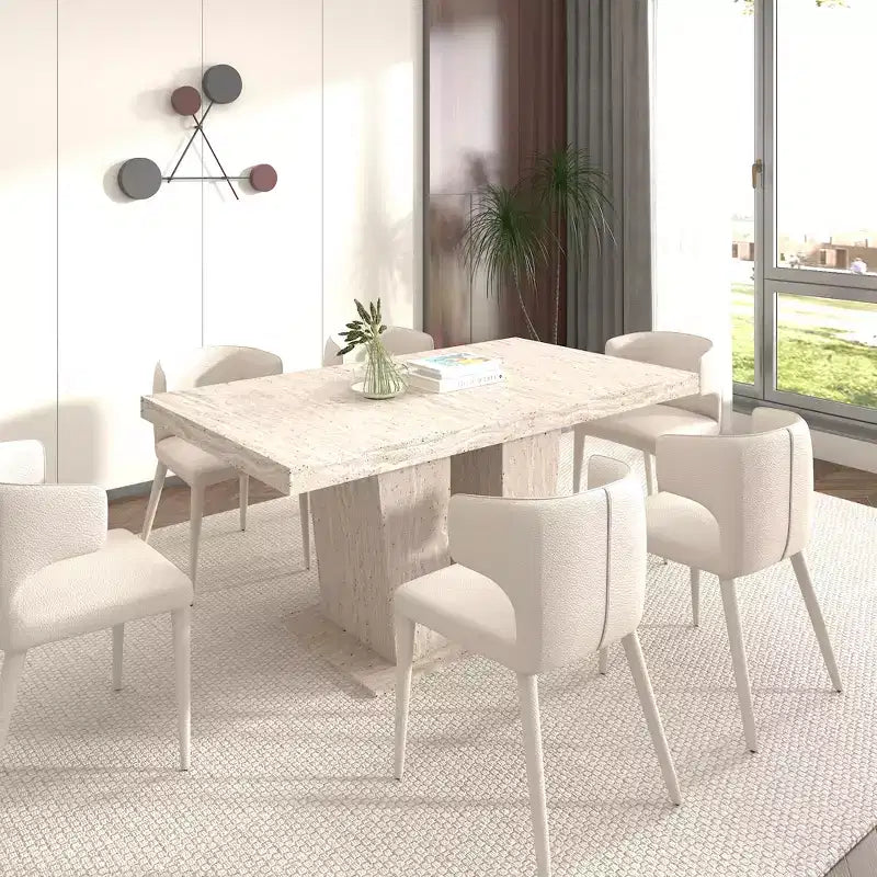 GDFStudio Hugo Tavolo da Pranzo Rettangolare Estensibile Rustico 78.74W