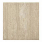 Tavolino da caffè Royal Hampton, piano quadrato in travertino da 35 pollici, legno naturale beige