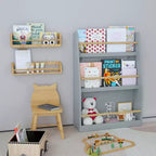 Libreria per bambini a 3 ripiani Whisen, scaffale per libri per bambini, aiuta a mantenere ordinate camere da letto, sale giochi e aule