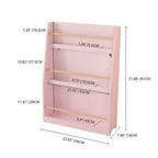 Libreria per bambini a 3 ripiani Whisen, scaffale per libri per bambini, aiuta a mantenere ordinate camere da letto, sale giochi e aule