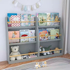 Libreria per bambini a 3 ripiani Whisen, scaffale per libri per bambini, aiuta a mantenere ordinate camere da letto, sale giochi e aule
