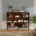 10 Cube Bookshelf, Wooden 3 Tier Open Shelf Bookcase , for Home Office, Living Room, Bedroom,