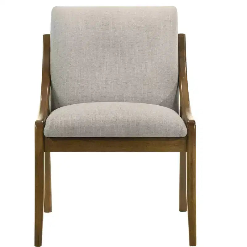 GDFStudio Alcona Sedie da Pranzo Moderne Imbottite in Ciniglia con Sedile Imbottito (Set di 2)