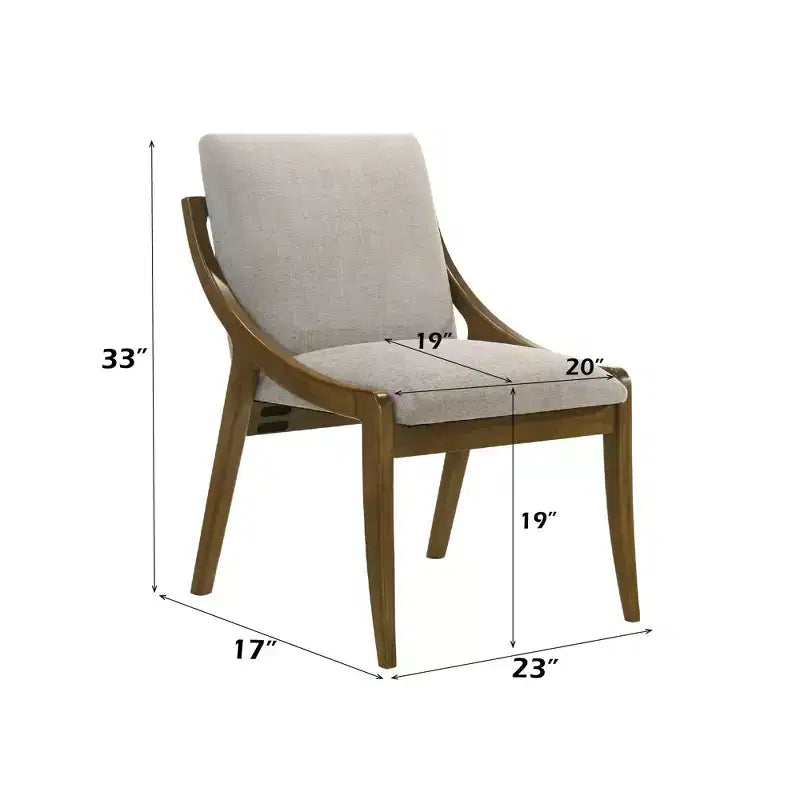 GDFStudio Alcona Sedie da Pranzo Moderne Imbottite in Ciniglia con Sedile Imbottito (Set di 2)