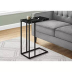 Tavolino d'appoggio a C Okak Minimalism con struttura in metallo, tavolino vassoio moderno, tavolino da bracciolo per divano da soggiorno, camera da letto