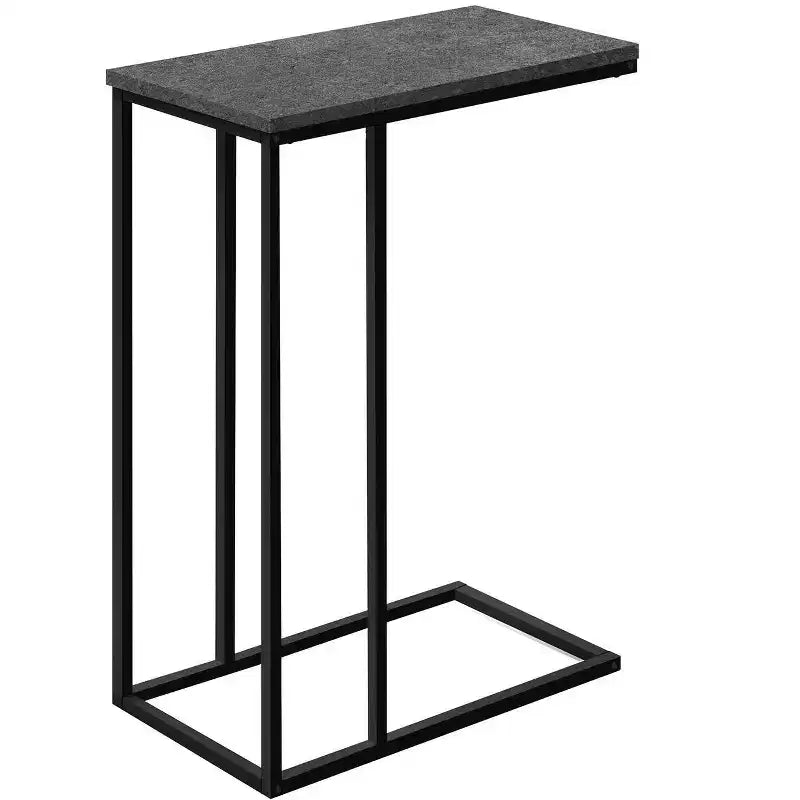Tavolino d'appoggio a C Okak Minimalism con struttura in metallo, tavolino vassoio moderno, tavolino da bracciolo per divano da soggiorno, camera da letto