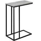 Tavolino d'appoggio a C Okak Minimalism con struttura in metallo, tavolino vassoio moderno, tavolino da bracciolo per divano da soggiorno, camera da letto
