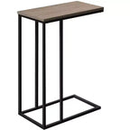 Tavolino d'appoggio a C Okak Minimalism con struttura in metallo, tavolino vassoio moderno, tavolino da bracciolo per divano da soggiorno, camera da letto