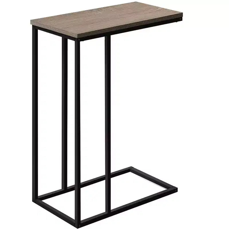 Tavolino d'appoggio a C Okak Minimalism con struttura in metallo, tavolino vassoio moderno, tavolino da bracciolo per divano da soggiorno, camera da letto