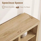 Libreria Acekool 183 cm Altezza, Doppia Larghezza 8 Ripiani con 4 Cassetti, Antiribaltamento, Contenitore Stile Rustico per Soggiorno, Camera da Letto, Ufficio, 120 cm L x 30 cm P
