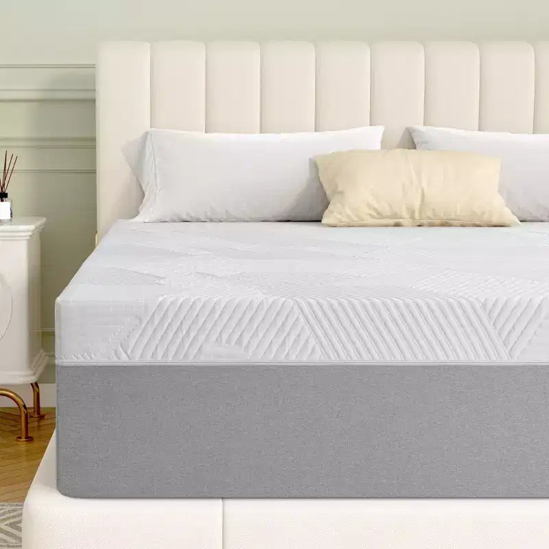 Materasso Wuleitex in memory foam confortevole da 10 pollici, materasso in schiuma di alta qualità a tre strati traspirante, con fodera rimovibile