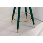 Set di 2 sgabelli da bar con cuscini imbottiti, gambe in legno, sgabelli da ufficio, sgabelli da bar altezza bancone per ristoranti