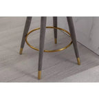 Set di 2 sgabelli da bar con cuscini imbottiti, gambe in legno, sgabelli da ufficio, sgabelli da bar altezza bancone per ristoranti