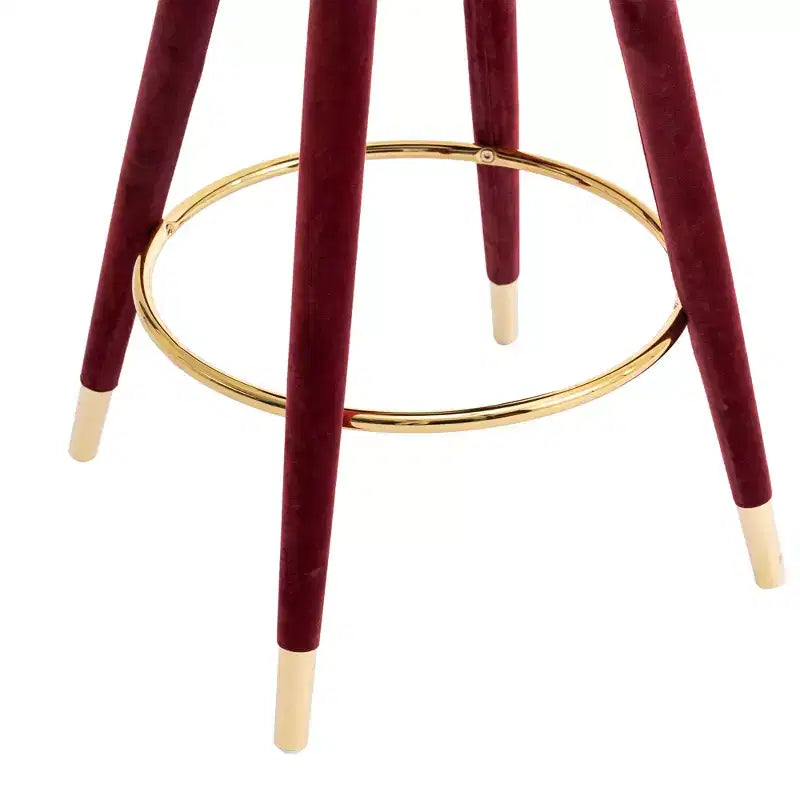 Set di 2 sgabelli da bar con cuscini imbottiti, gambe in legno, sgabelli da ufficio, sgabelli da bar altezza bancone per ristoranti