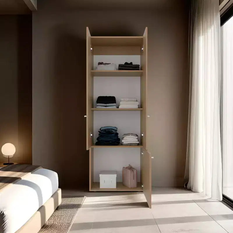 Soham Duo sistema armadio, Camera da letto, Macadamia