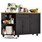 Besiost Mobile Buffet da Caffè con Contenitore e Ante, Mobile Bar con Portabottiglie