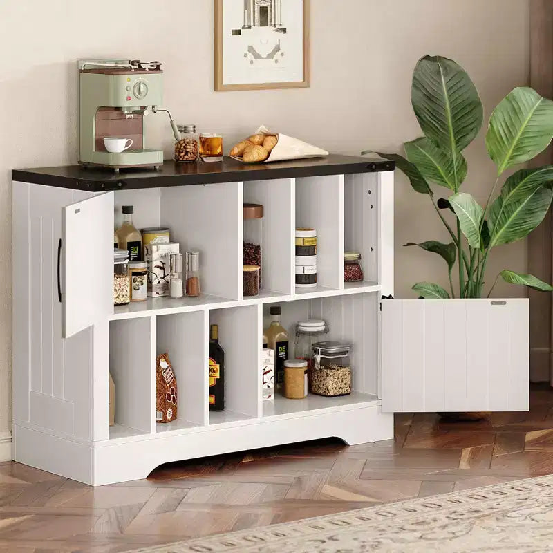 CuisinSmart Mobiletto Porta Giradischi da 99 cm con Contenitore per Vinili, Contenitore per Dischi in Vinile con 2 Ante Scorrevole, Fino a 450 Album per Soggiorno e Sala da Musica