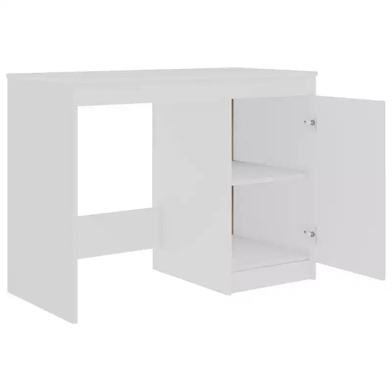 Scrivania moderna da 100 cm in rovere Sonoma Clihome con armadietto integrato per l'ufficio domestico