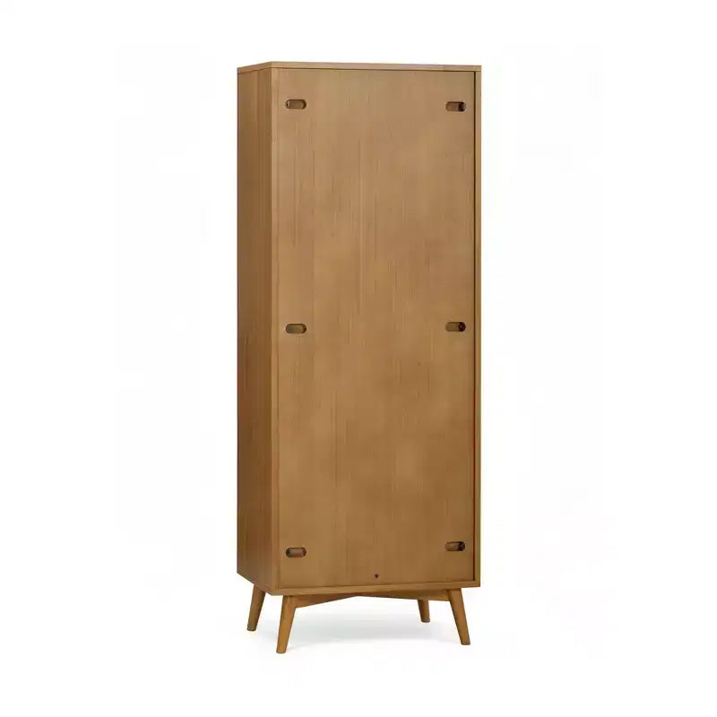 Teamson Home Tremolo Mobile Contenitore Moderno Boho in Lino con Legno Massello e Frontali Scanalati Contemporanei