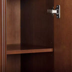 Teamson Home Tremolo Mobile Contenitore Moderno Boho in Lino con Legno Massello e Frontali Scanalati Contemporanei