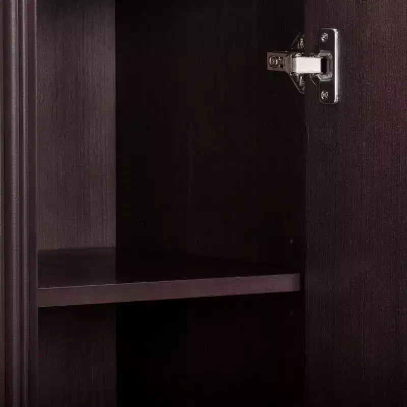 Teamson Home Tremolo Mobile Contenitore Moderno Boho in Lino con Legno Massello e Frontali Scanalati Contemporanei